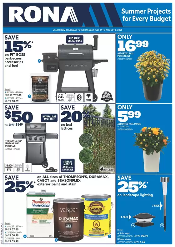 RONA Weekly ad