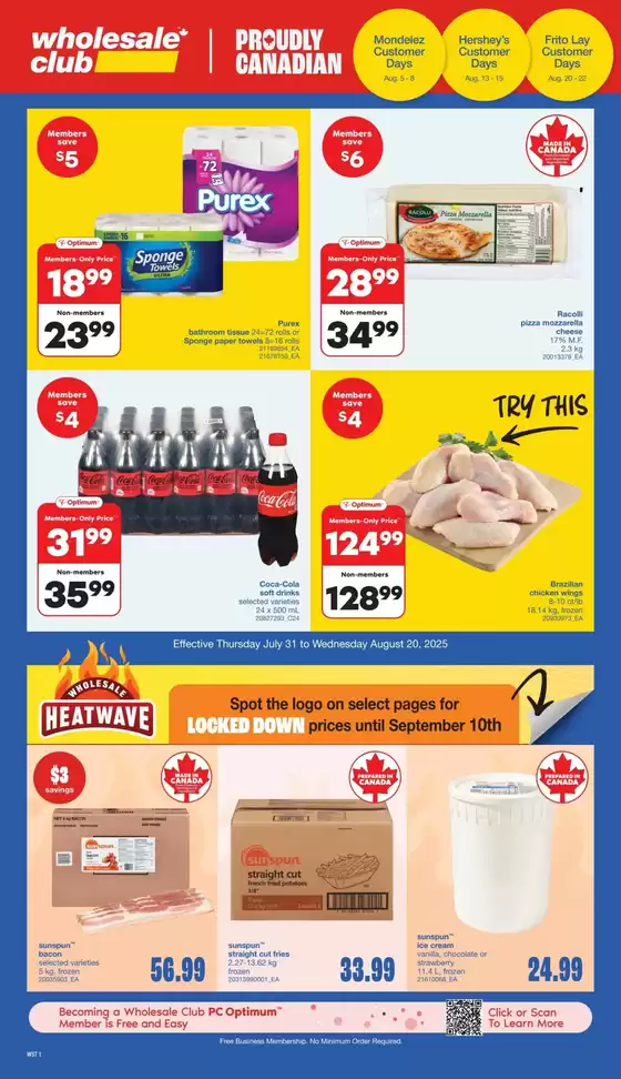 Wholesale Club catalogue in Markham | Discounts and promotions | 2025-07-31T00:00:00.000Z - 2025-08-20T00:00:00.000Z