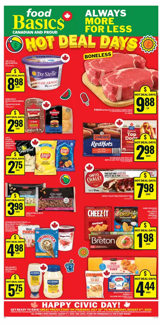 Food Basics catalogue in Kingston | Current special promotions | 2025-07-31T00:00:00.000Z - 2025-08-06T00:00:00.000Z