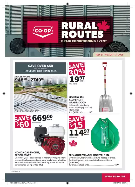 Co-op Agro catalogue in Markham | Top deals and discounts | 2025-07-31T00:00:00.000Z - 2025-08-13T00:00:00.000Z
