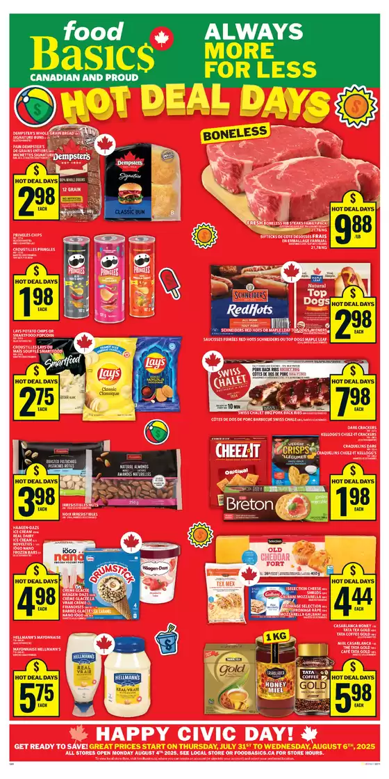 Food Basics catalogue in Markham | Our best deals for you | 2025-07-31T00:00:00.000Z - 2025-08-06T00:00:00.000Z