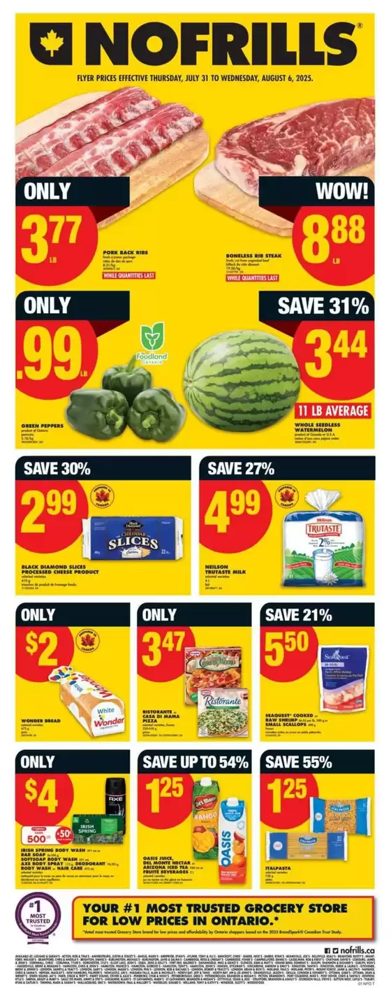No Frills Weekly ad