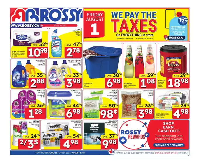 Rossy catalogue in Kingston | Wide range of offers | 2025-07-31T00:00:00.000Z - 2025-08-06T00:00:00.000Z