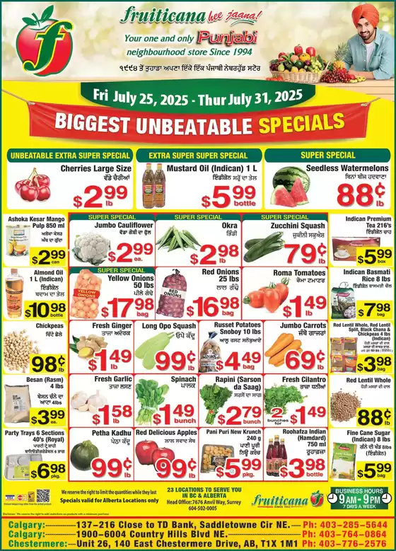 Fruiticana catalogue in Nelson | Biggest unbeatable specials | 2025-07-30T00:00:00.000Z - 2025-07-31T00:00:00.000Z
