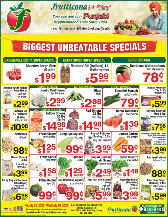 Fruiticana catalogue in Calgary | Extra super special  | 2025-07-30T00:00:00.000Z - 2025-07-31T00:00:00.000Z