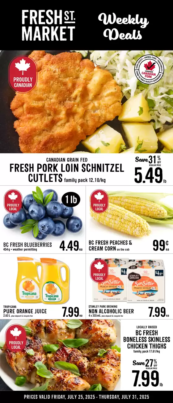 Fresh St Market catalogue in Saint-Hyacinthe | Weekly deals  | 2025-07-30T00:00:00.000Z - 2025-07-31T00:00:00.000Z