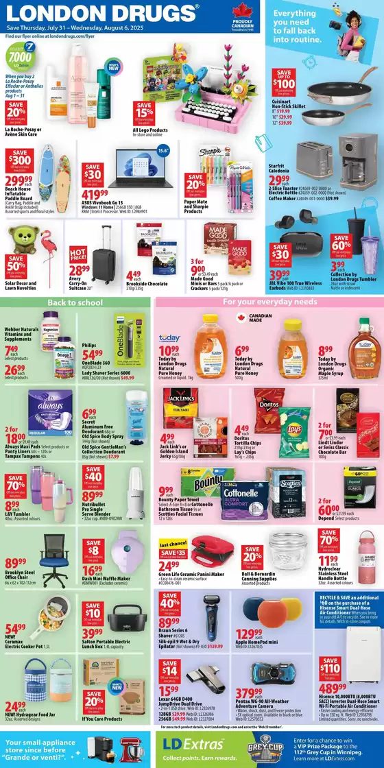 London Drugs catalogue in Vancouver | Exclusive bargains | 2025-07-31T00:00:00.000Z - 2025-08-06T00:00:00.000Z