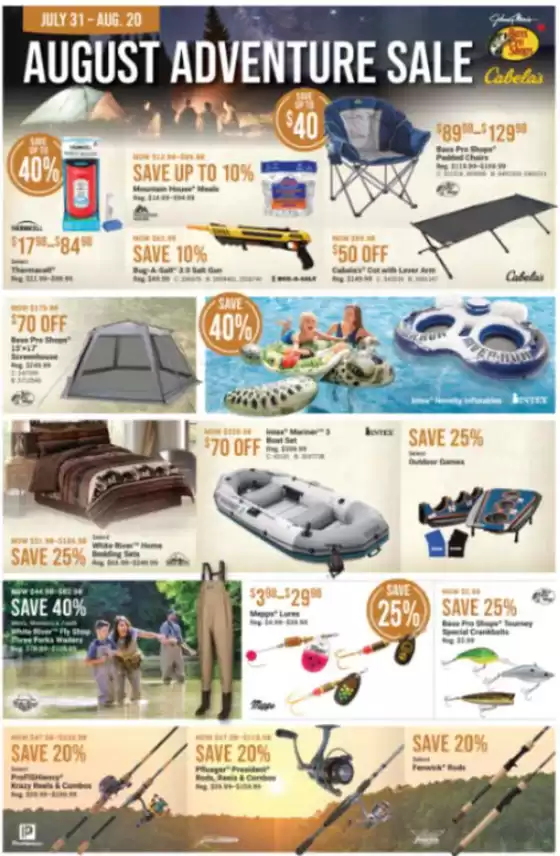 Cabela's catalogue in Châteauguay | August adventure sale | 2025-07-31T00:00:00.000Z - 2025-08-20T00:00:00.000Z