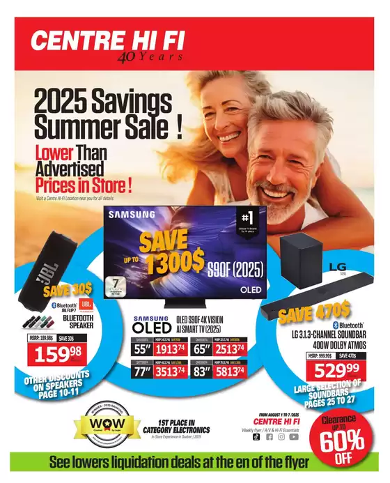 Centre Hi-Fi catalogue in Milton | Weekly Flyer | 2025-08-01T00:00:00.000Z - 2025-08-07T00:00:00.000Z