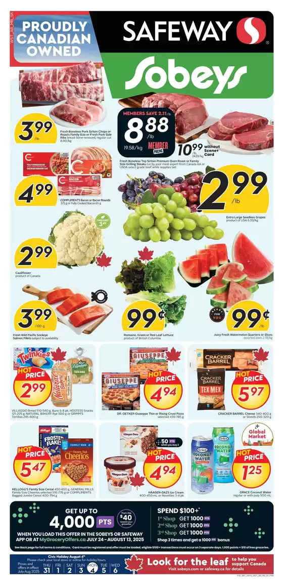 Sobeys catalogue in North Bay | Great discounts on selected products | 2025-07-24T00:00:00.000Z - 2025-08-13T00:00:00.000Z