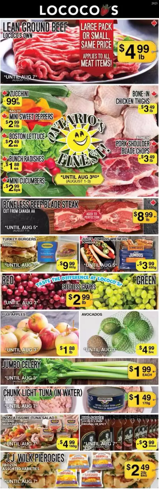 Lococos weekly flyer