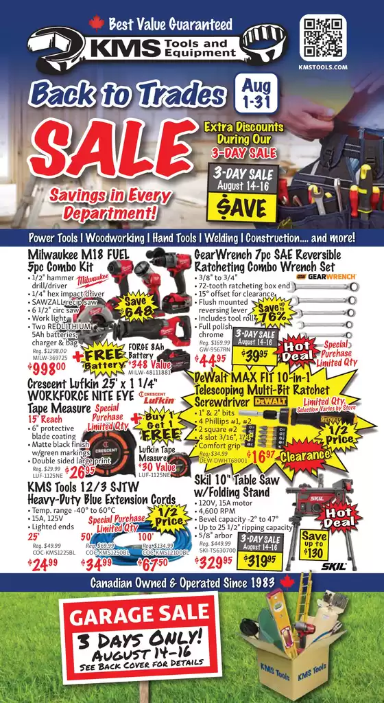 KMS Tools 2508 Flyer August
