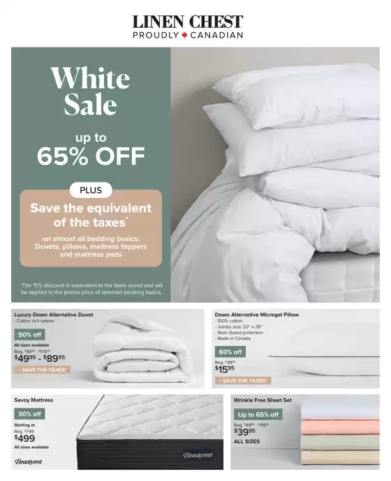 White Sale up to 65% OFF