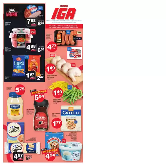 IGA catalogue in Shubenacadie | Top offers for all bargain hunters | 2025-08-07T00:00:00.000Z - 2025-08-13T00:00:00.000Z
