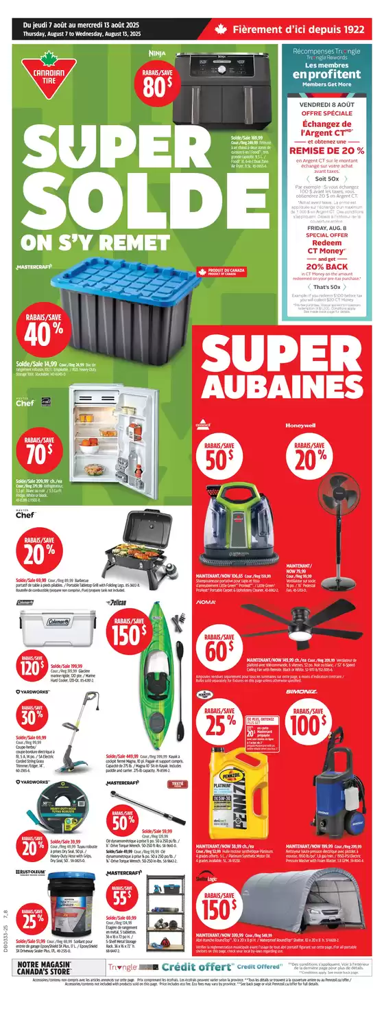 Canadian Tire catalogue in Winlaw BC | New offers to discover | 2025-08-07T00:00:00.000Z - 2025-08-13T00:00:00.000Z