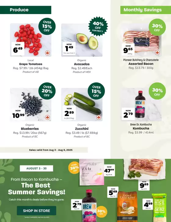 Weekly deals 