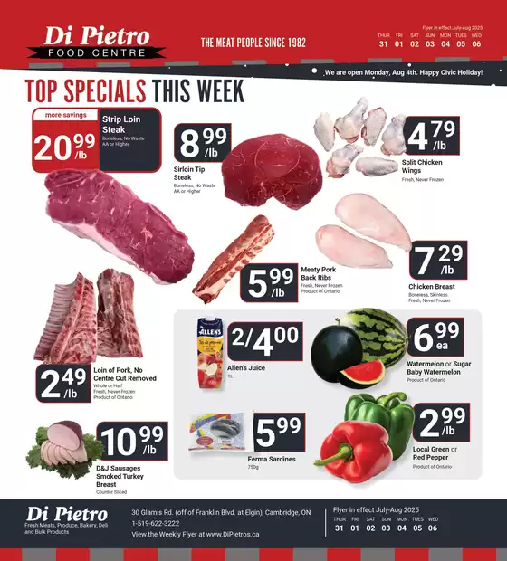 Di Pietro catalogue in 100 Mile House | Top specials this week  | 2025-08-05T00:00:00.000Z - 2025-08-06T00:00:00.000Z