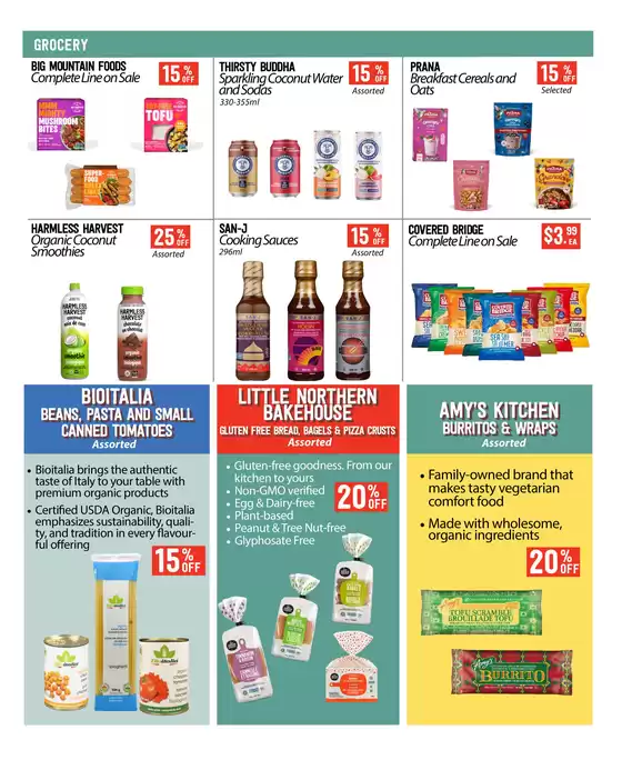 Monthly specials flyer