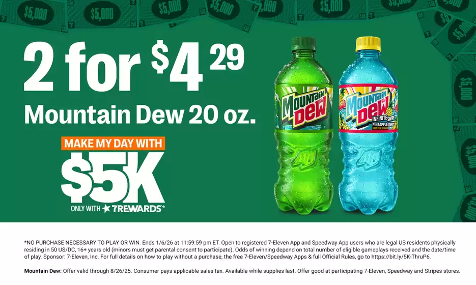 7 Eleven catalogue in Clearwater | Offer valid through 8/26/25. | 2025-08-06T00:00:00.000Z - 2025-08-26T00:00:00.000Z
