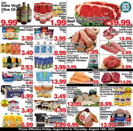 Greco's Fresh Markets catalogue in Clearwater | Greco's Fresh Market Flyer August 1 to 14 | 2025-08-06T00:00:00.000Z - 2025-08-14T00:00:00.000Z