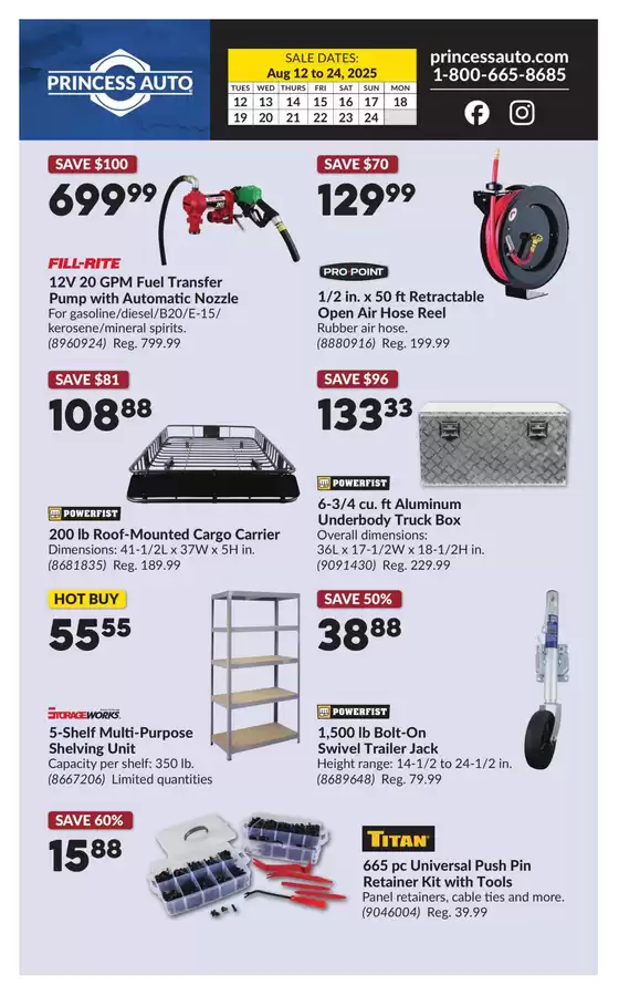 Current special promotions