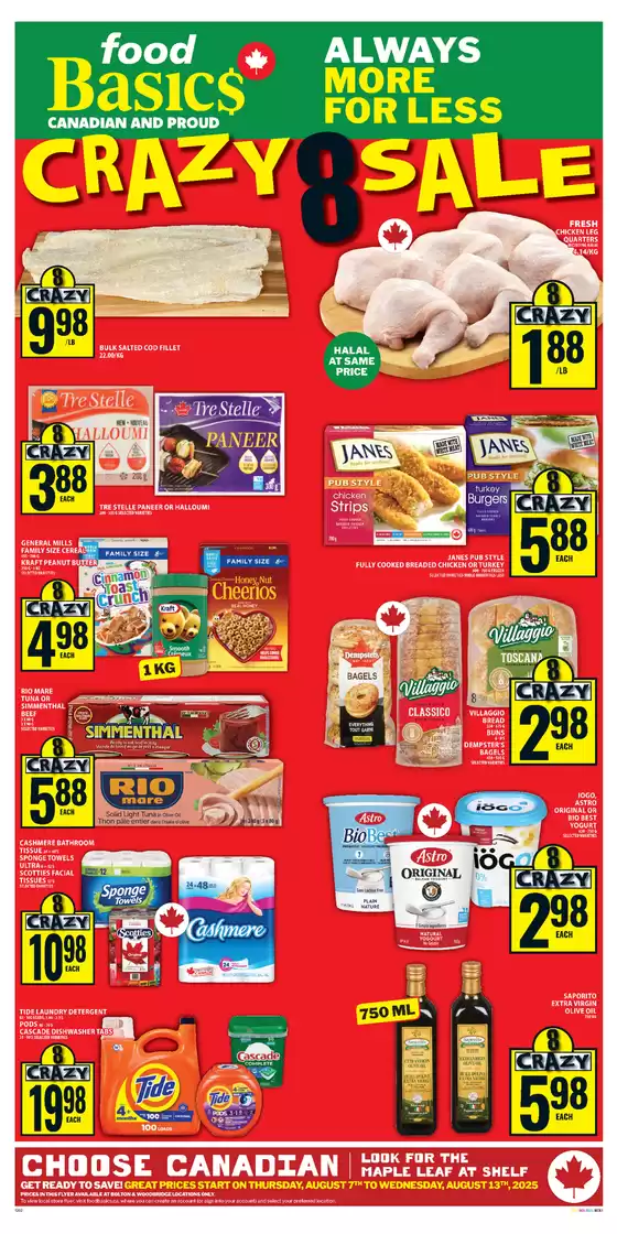 Food Basics catalogue in Clearwater | Save now with our deals | 2025-08-07T00:00:00.000Z - 2025-08-13T00:00:00.000Z
