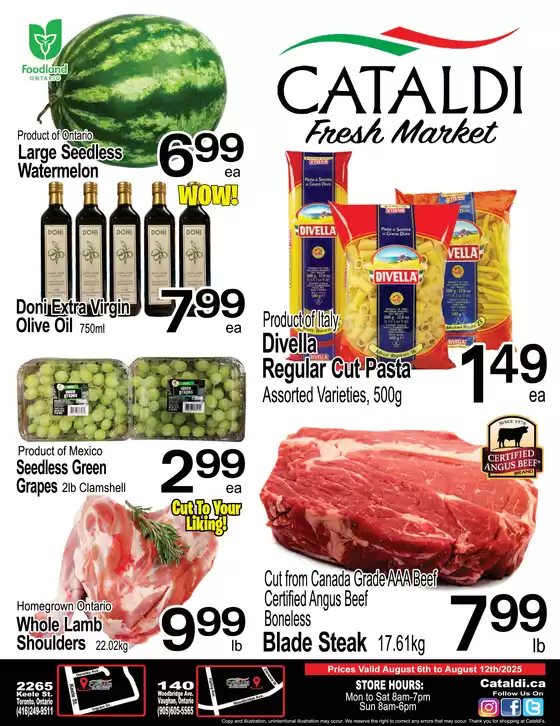 Cataldi catalogue in Parksville | Current special promotions | 2025-08-06T00:00:00.000Z - 2025-08-12T00:00:00.000Z