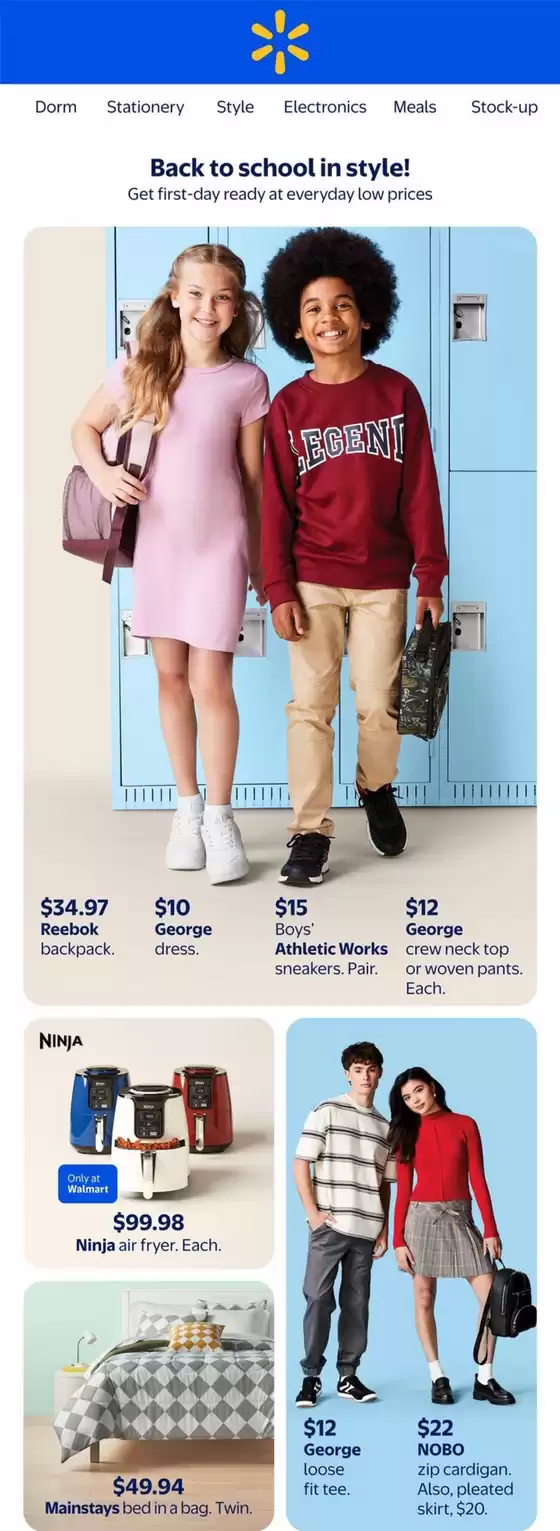 Walmart catalogue in Baie-Ste-Anne | Current bargains and offers | 2025-08-06T00:00:00.000Z - 2025-08-20T00:00:00.000Z