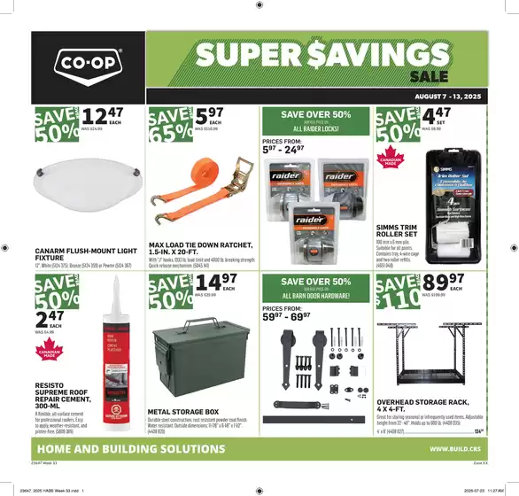 Co-op Home Centre catalogue in Quebec | Exclusive bargains | 2025-08-07T00:00:00.000Z - 2025-08-13T00:00:00.000Z