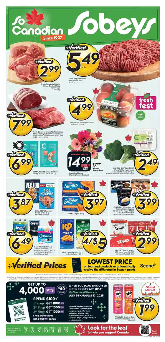 Sobeys catalogue in Oshawa | Top offers for smart savers | 2025-08-07T00:00:00.000Z - 2025-08-13T00:00:00.000Z