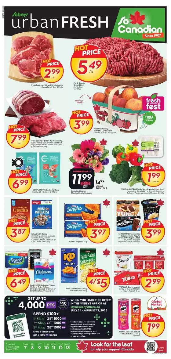 Sobeys catalogue in Oshawa | Current deals and offers | 2025-08-07T00:00:00.000Z - 2025-08-13T00:00:00.000Z