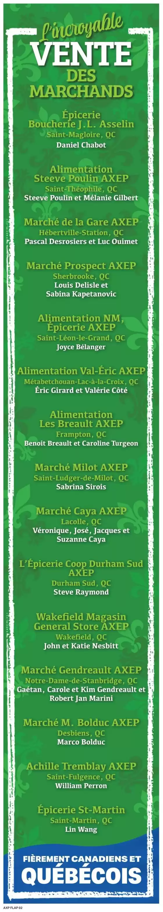 Axep Weekly ad
