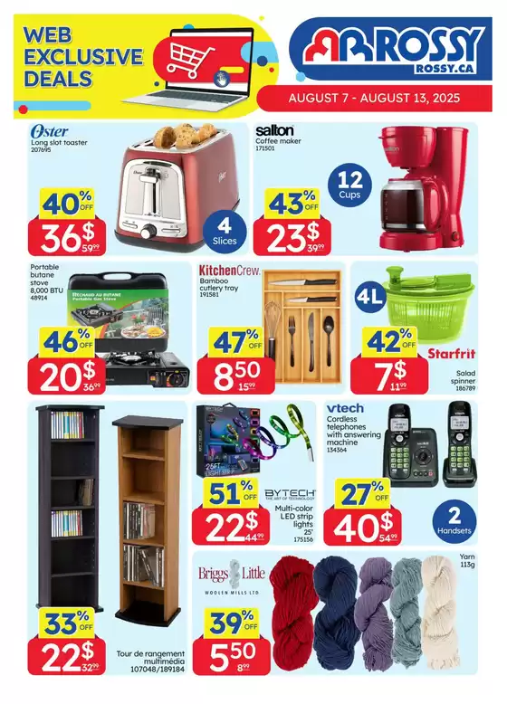 Rossy catalogue in Forteau | Great discounts on selected products | 2025-08-07T00:00:00.000Z - 2025-08-13T00:00:00.000Z