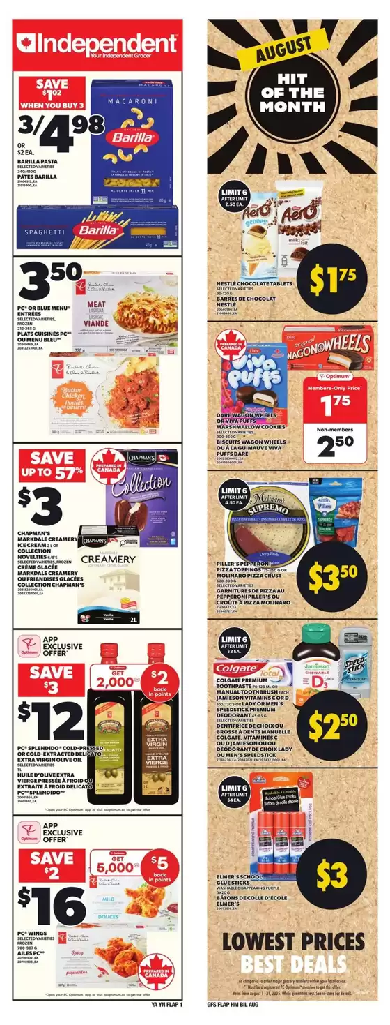 Independent Grocer catalogue in Killaloe | Current deals and offers | 2025-08-07T00:00:00.000Z - 2025-08-13T00:00:00.000Z