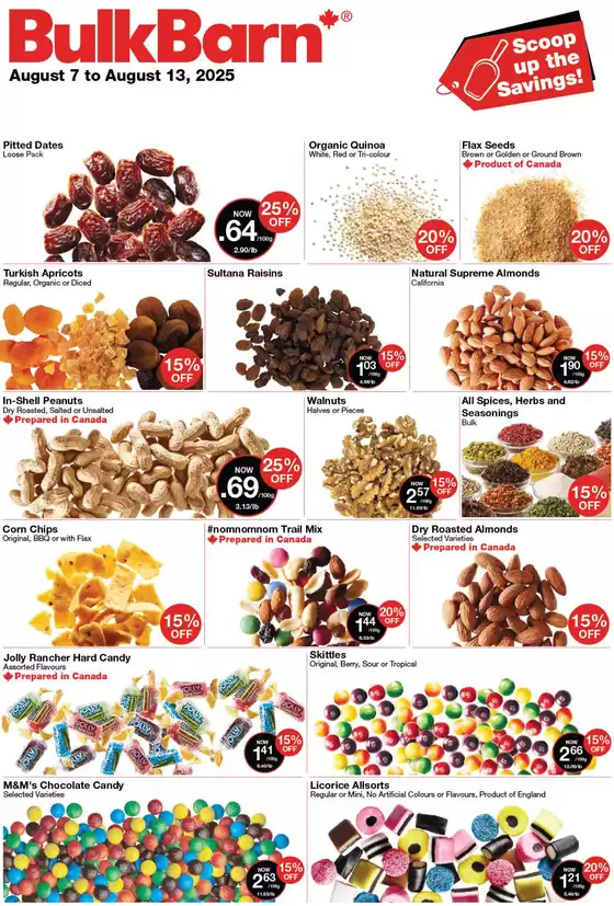 Bulk Barn catalogue in Hartney | Scoop up the Savings! | 2025-08-07T00:00:00.000Z - 2025-08-13T00:00:00.000Z