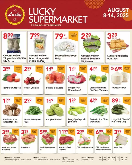 Lucky Supermarket catalogue in Saint-Donat-de-Montcalm | Winnipeg Specials | 2025-08-08T00:00:00.000Z - 2025-08-14T00:00:00.000Z