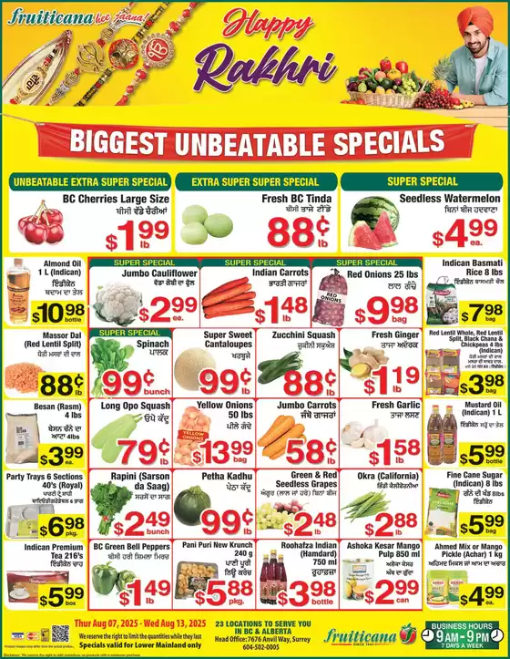 Fruiticana catalogue in Surrey | Biggest unbeatable specials | 2025-08-08T00:00:00.000Z - 2025-08-13T00:00:00.000Z