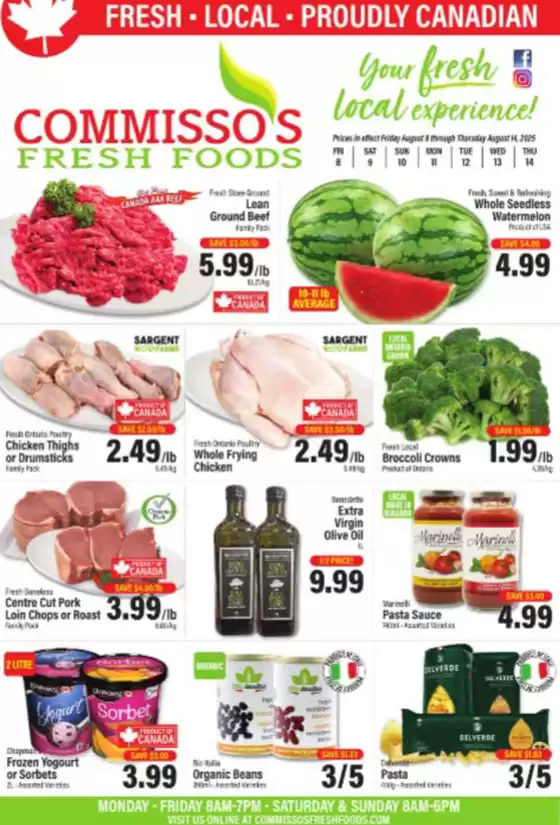 Commisso's Fresh Foods catalogue in Surrey | Your fresh local experience! | 2025-08-08T00:00:00.000Z - 2025-08-14T00:00:00.000Z