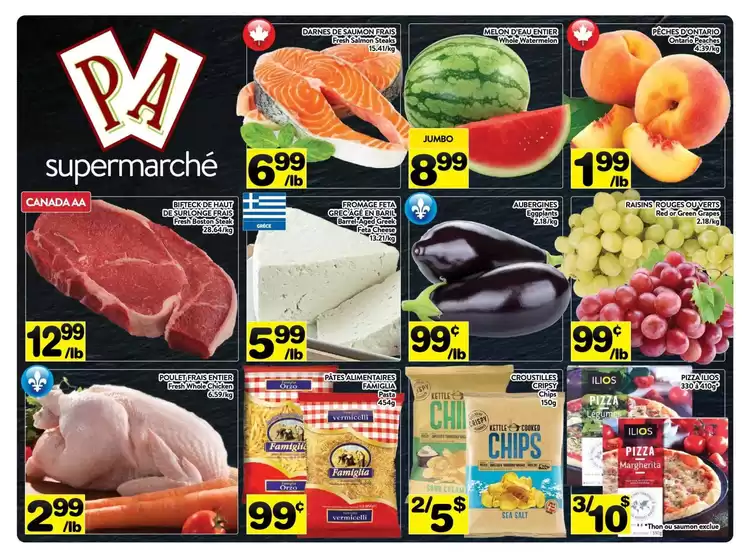 Supermarché PA catalogue in La Malbaie | Spéciaux de la semaine | 2025-08-11T00:00:00.000Z - 2025-08-17T00:00:00.000Z