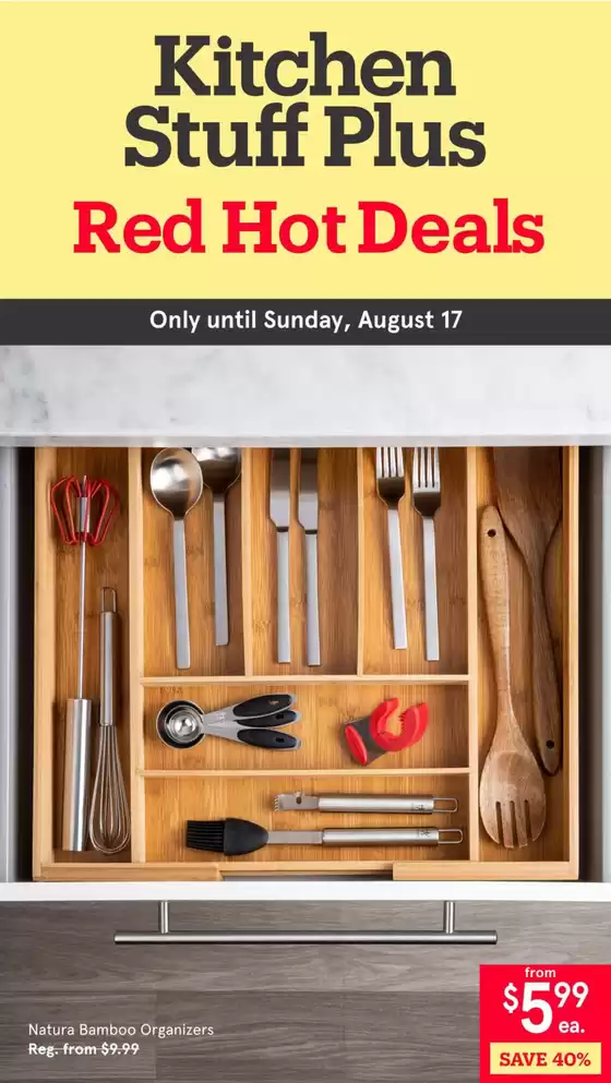 Kitchen Stuff Plus catalogue | Kitchen Stuff Plus weeky flyer | 2025-08-11T00:00:00.000Z - 2025-08-17T00:00:00.000Z