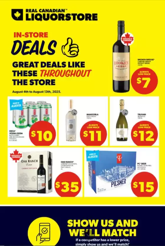 Real Canadian Liquostore catalogue in Fisherville ON | Weekly flyer  | 2025-08-11T00:00:00.000Z - 2025-08-13T00:00:00.000Z