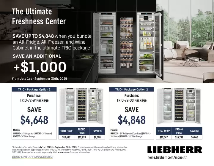 Liebherr trio package deal