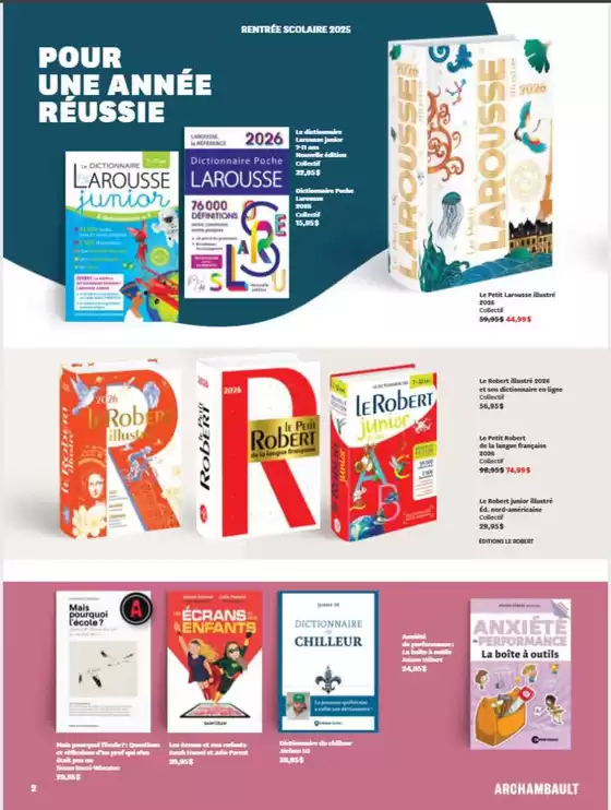 Notre catalogue de la rentrée est arrivé