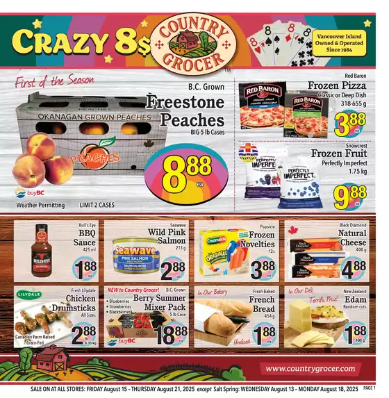 Country Grocer catalogue in Kamloops | Current special promotions | 2025-08-15T00:00:00.000Z - 2025-08-21T00:00:00.000Z
