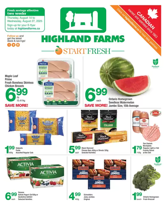 Highland Farms flyer
