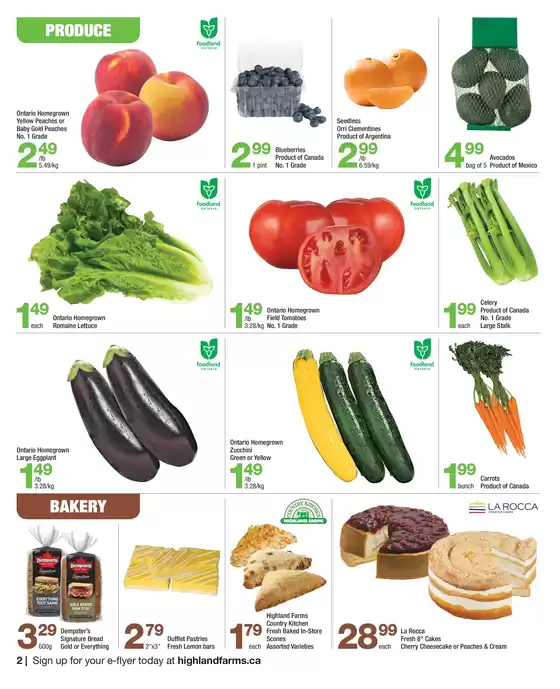 Highland Farms flyer