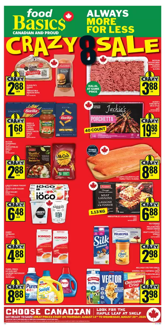 Food Basics catalogue in Toronto | Current bargains and offers | 2025-08-14T00:00:00.000Z - 2025-08-20T00:00:00.000Z