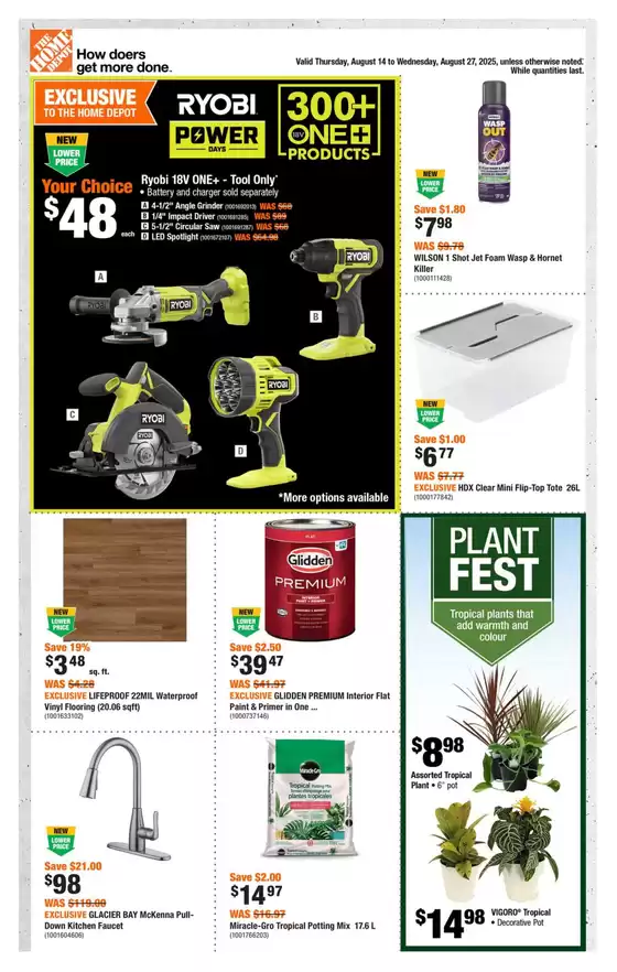 Home Depot catalogue in Greenwood | Exclusive deals for our customers | 2025-08-14T00:00:00.000Z - 2025-08-27T00:00:00.000Z