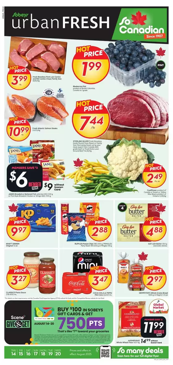 Sobeys catalogue | Offers for bargain hunters | 2025-08-14T00:00:00.000Z - 2025-08-20T00:00:00.000Z