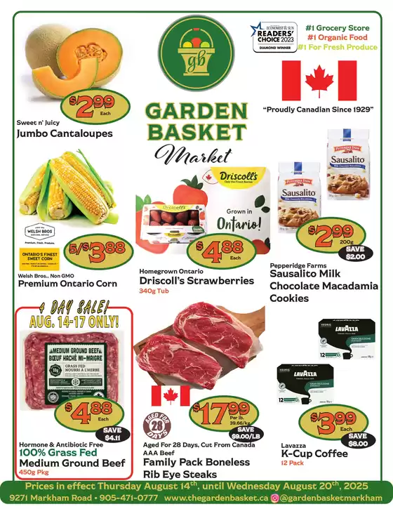 The Garden Basket catalogue in Musquodoboit Harbour | Prices in effect Thursday August 14th, until Wednesday August 20th, 2025 | 2025-08-14T00:00:00.000Z - 2025-08-20T00:00:00.000Z